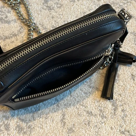 COACH Black Leather Crossbody Bag - Picture 8 of 13